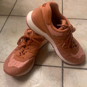 New Balance 574, like new, clay and pink, size 8.5